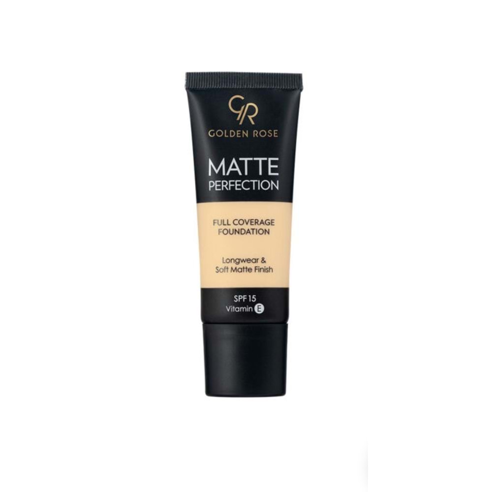 GOLDEN ROSE MATTE PERFECTION FULL COVERAGE FOUNDATION W1