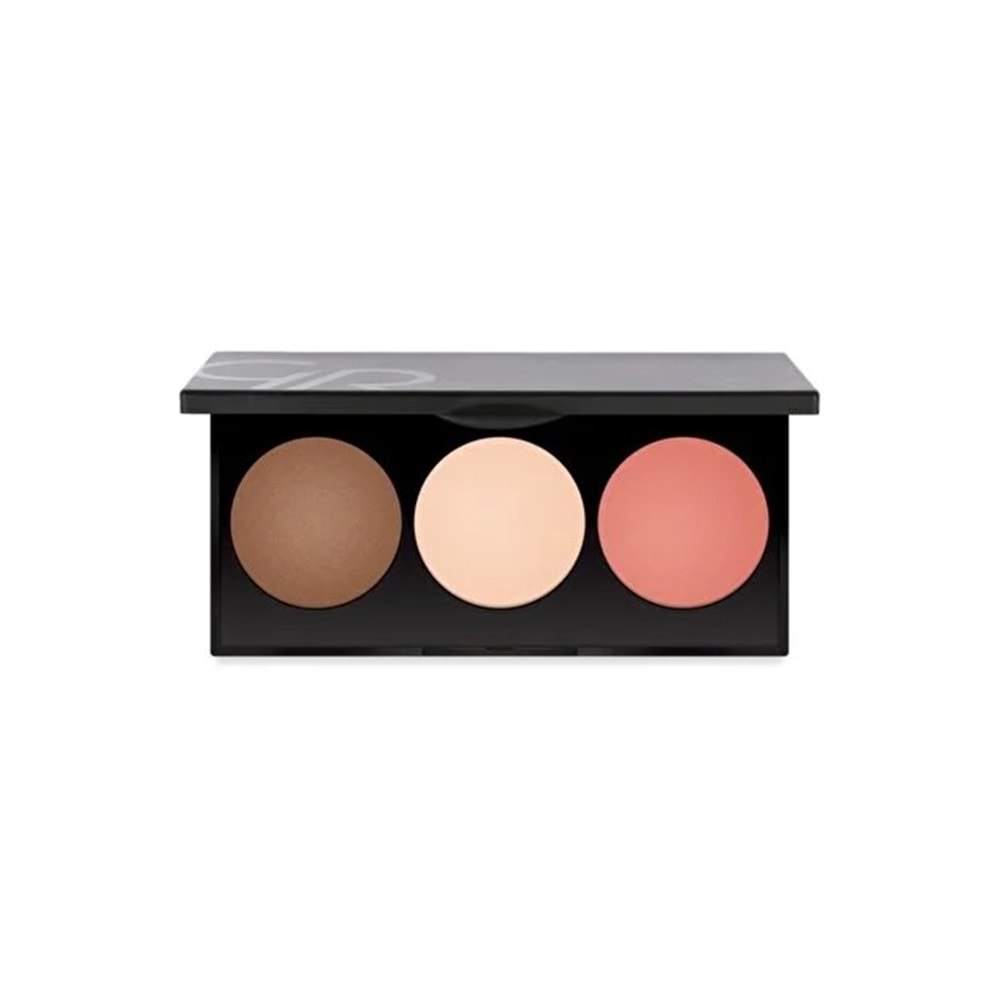 GOLDEN ROSE METALS SCULPTING PALETTE CONTOUR, HIGHLIGHTER, BLUSH