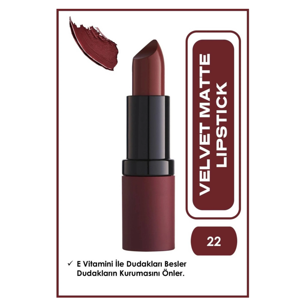 GOLDEN ROSE VELVET MATTE LIPSTICK 22