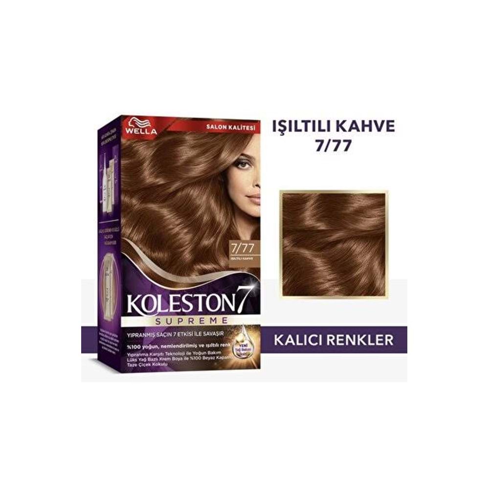 KOLESTON SUPREME KIT 7.77 IŞILTILI KAHVE