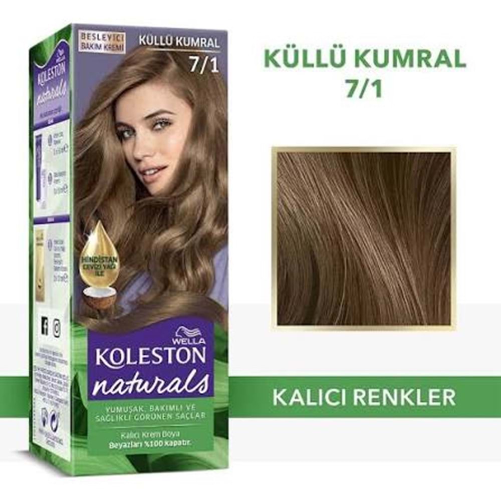 WELLA KOLESTON NATURALS 7-1 KÜLLÜ KUMRAL