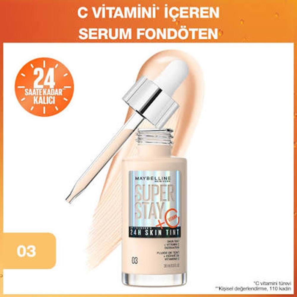MYB SUPERSTAY SKIN TINT FOUNDATION 03