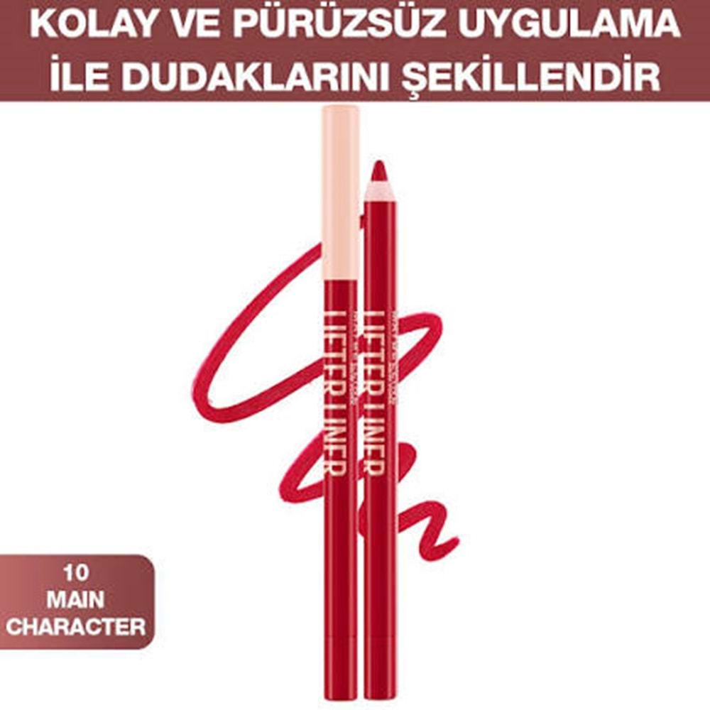MYB LIFTER LINER DUDAK KALEMİ 10 MAIN CHARACTER