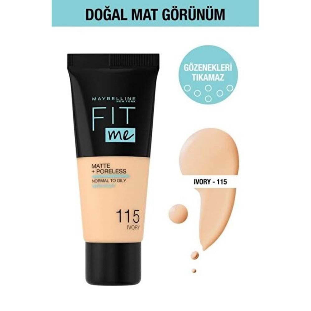 MYB FIT ME FOUNDATION 115 IVORY