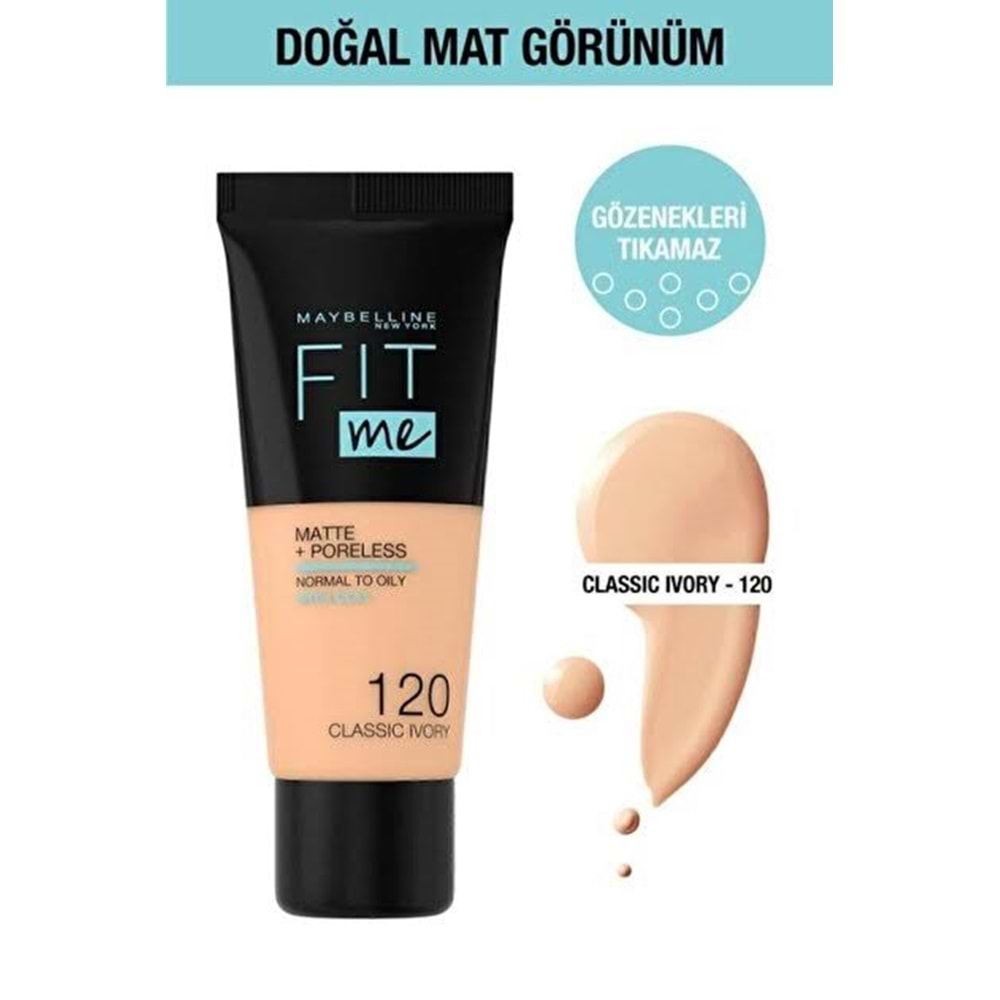 MYB FIT ME FOUNDATION 120 CLASSIC IVORY