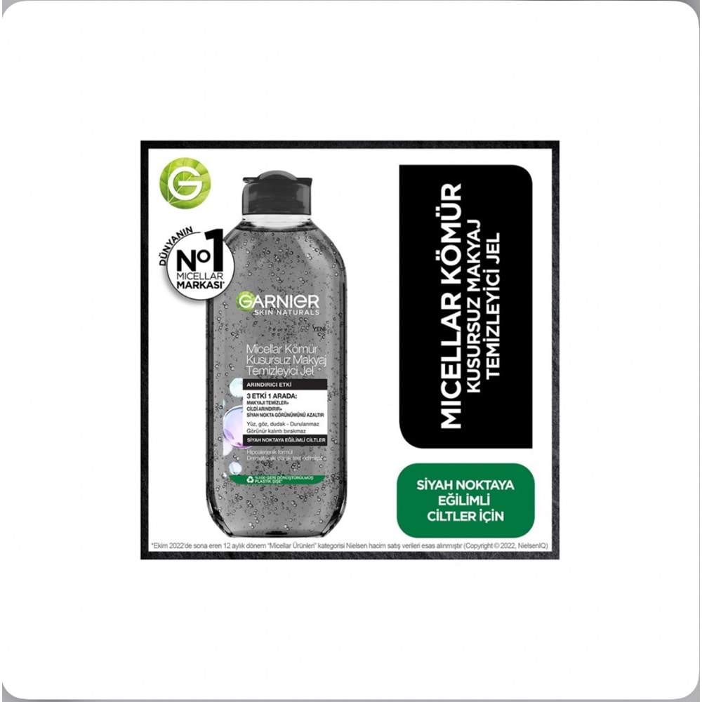 GARNIER MICELLAR KÖMÜR TEMİZLEME JELİ 400 ML