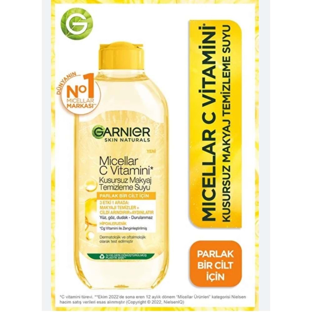 GARNIER C VİTAMİNİ MICELLAR 400 ML