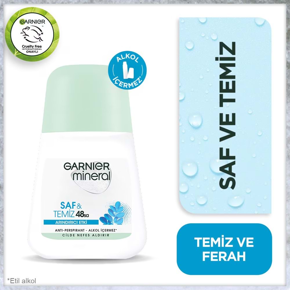 GARNIER MINERAL SAF VE TEMİZ ROLL-ON 50 ML