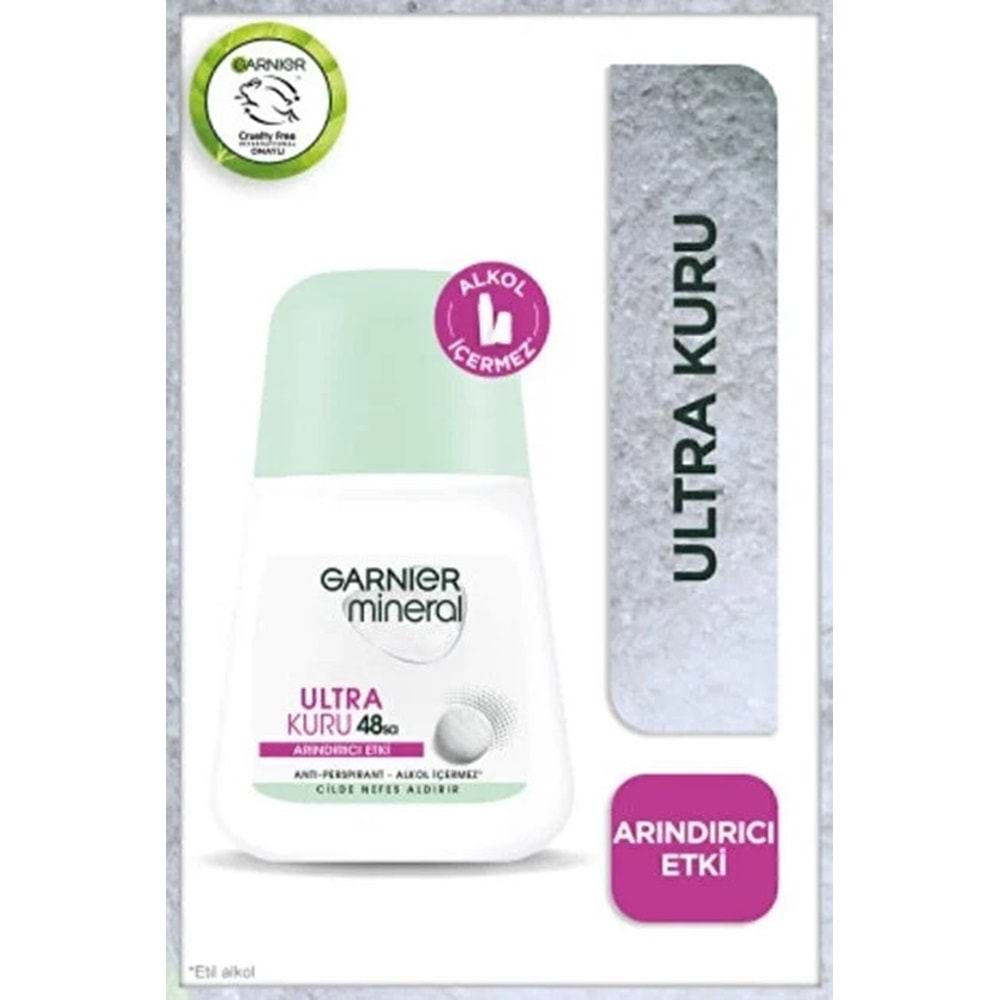 GARNIER MINERAL ULTRA KURU ROLL-ON 50 ML