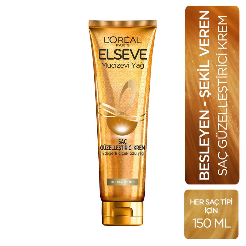LOREAL ELSEVE MUCİZEVİ YAĞ DEĞERLİ ÇİÇEK ÖZÜ YAĞI KREM 150 ML