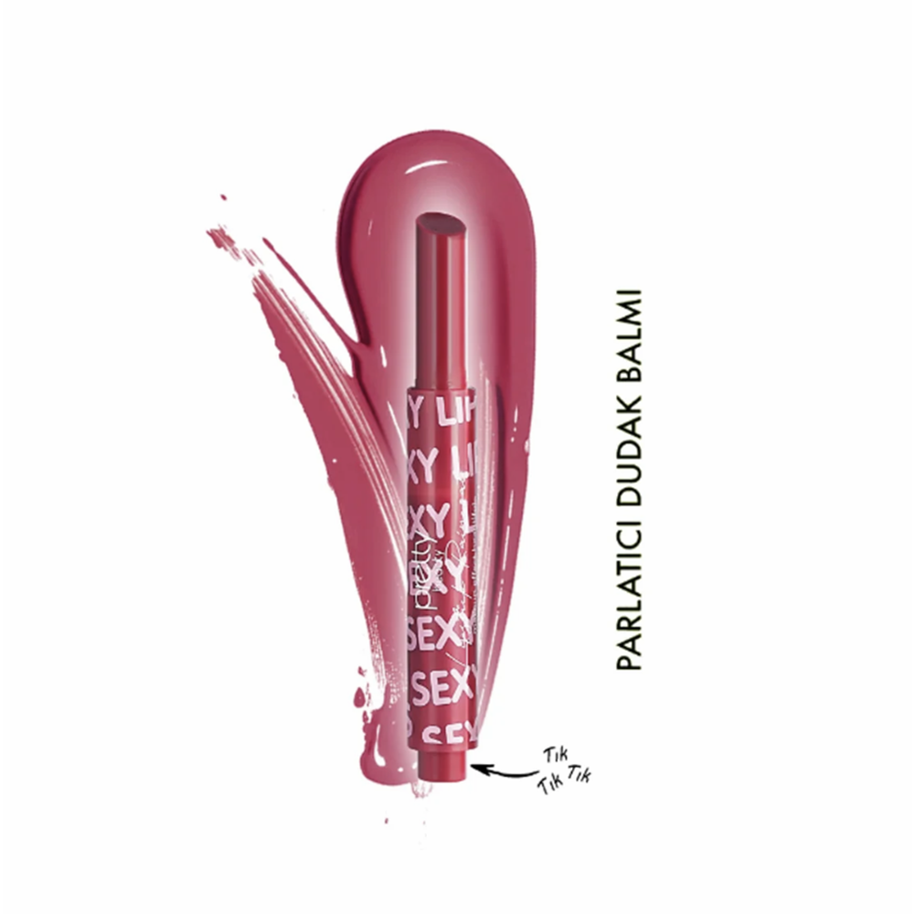 PRETTY PB-413 DOLGUN+NEMLİ+PARLAK LIPSTICK 05