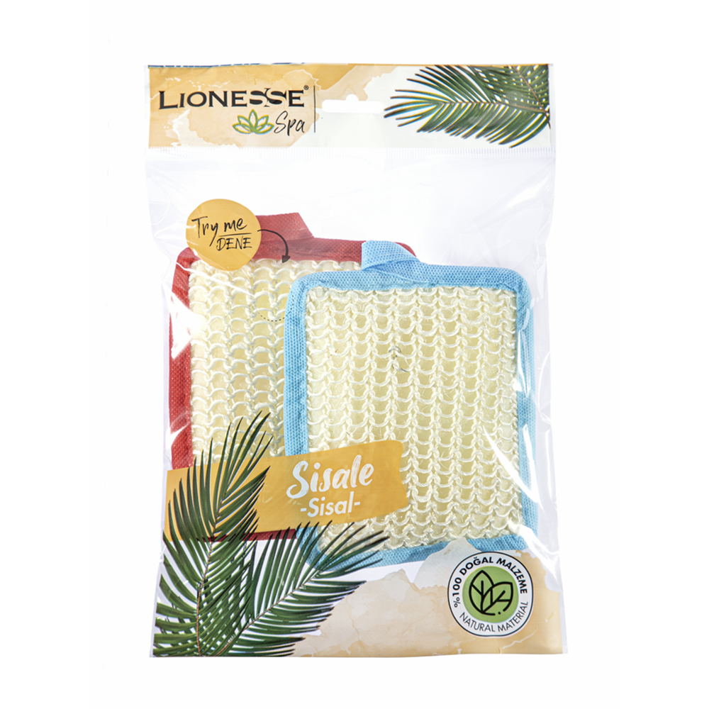 LIONESSE SPA SISAL 2Lİ SÜNGERLİ DUŞ PEDİ L-436