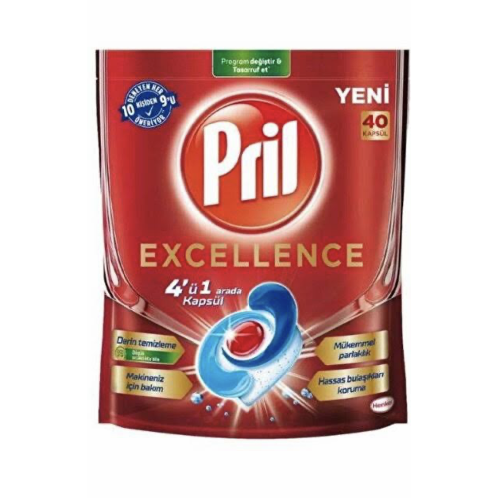 PRIL EXCELLENCE 4 Ü 1 BULAŞIK MAKİNASI DETERJANI 40 TABLET