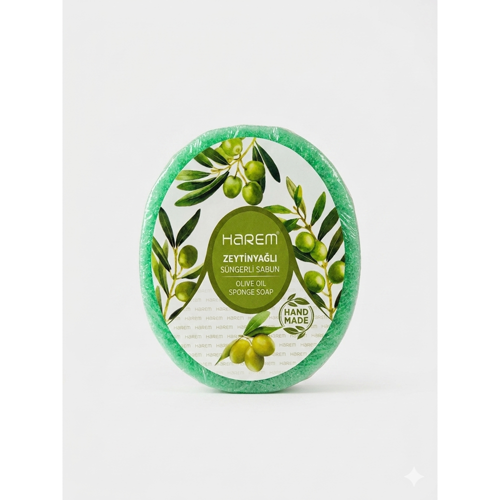 HAREMS ZEYTİNYAĞLI SÜNGERLİ SABUN 135 GR