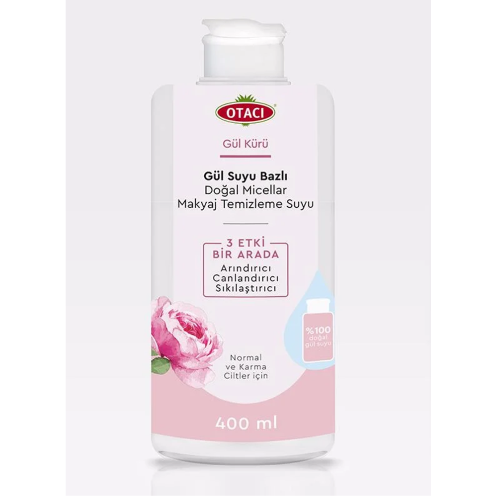 OTACI GÜL KÜRÜ MİCELLAR MAKYAJ TEMİZLEME SUYU 400 ML