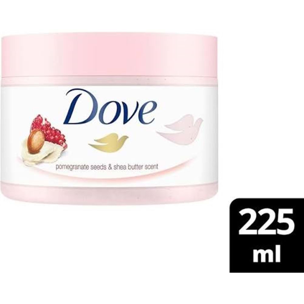 DOVE VÜCUT PEELİNGİ NAR ÇEKİRDEĞİ&SHEA YAĞI 225 ML