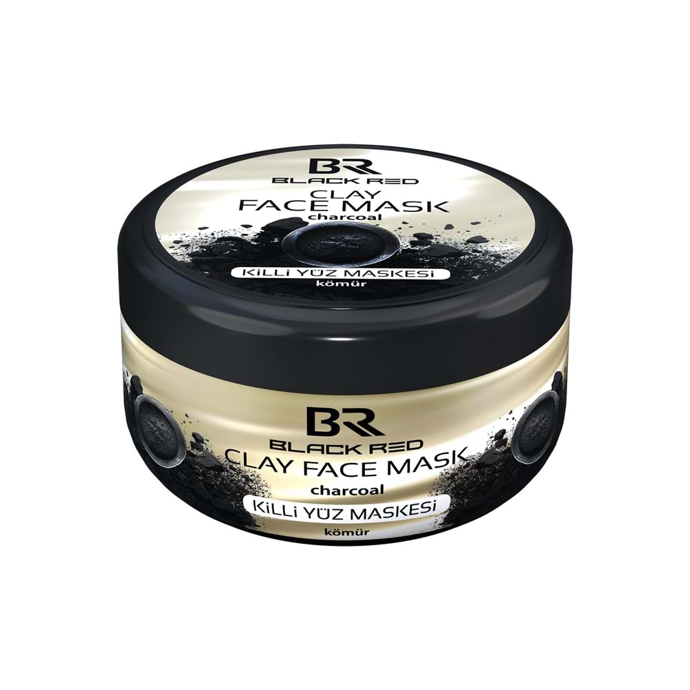 BR CLAY FACE MASK KİLLİ YÜZ MASKESİ KÖMÜR 400 GR