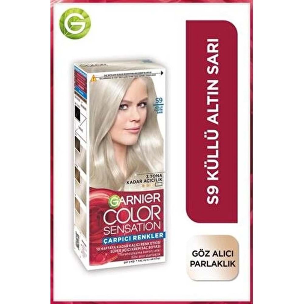 GARNIER COLOR SENSATION S9 KÜLLÜ PLATİN SARI