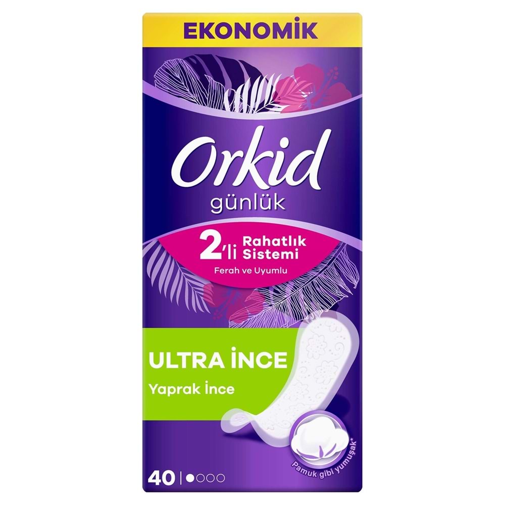 ORKID GÜNLÜK FERAHLIK İNCE 40LI