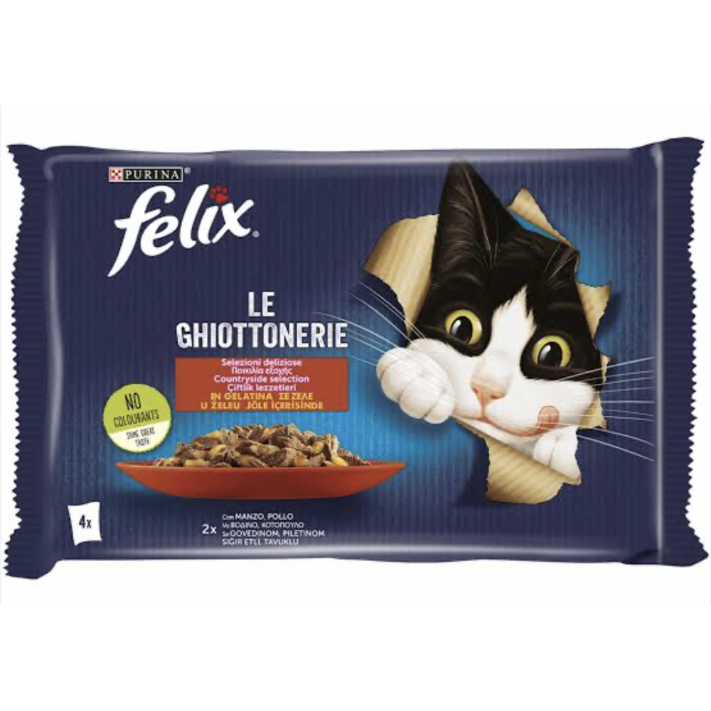 PURINA FELIX SIĞIR ETLİ TAVUKLU EKO PAKET KEDİ MAMASI
