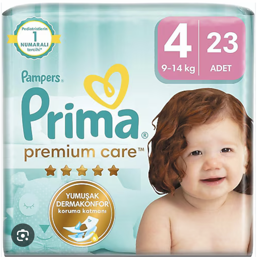 PRIMA PRE. CARE NO 4 - 23 LÜ BEBEK BEZİ
