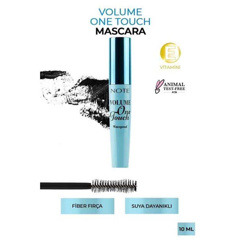 NOTE VOLUME ONE TOUCH WATERPROOF MASCARA