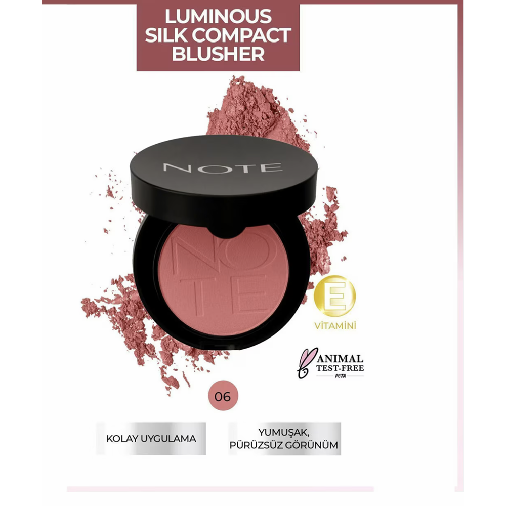 NOTE LUMINOUS SILK COMPACT BLUSHER NO 06