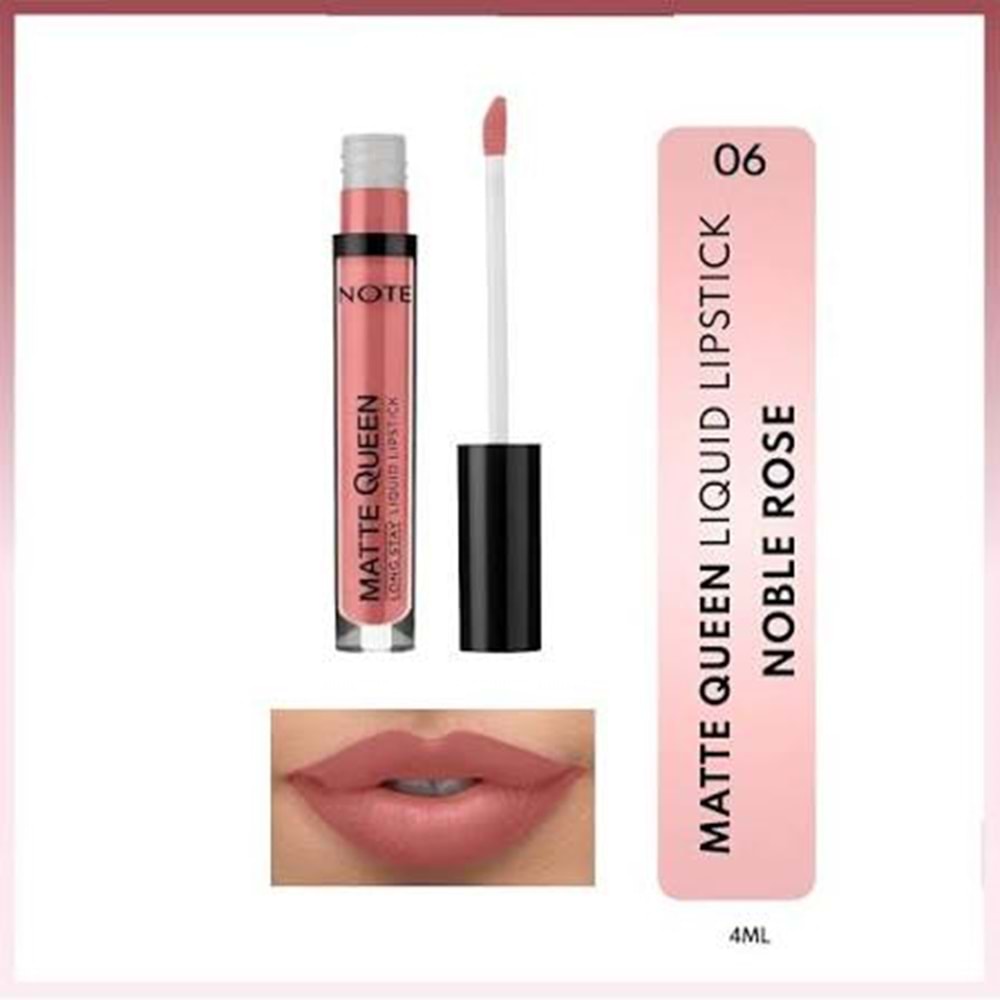 NOTE MATTE QUEEN LIPSTICK NO 06