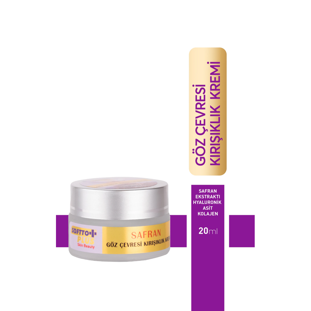 SOFTTO PLUS SAFRAN GÖZ ÇEVRESİ KIRIŞIKLIK KREM 20 ML