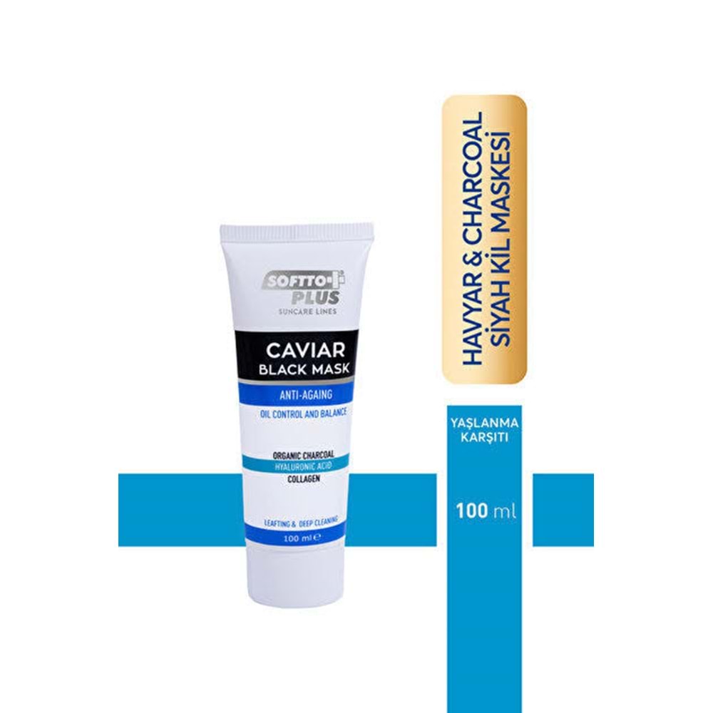 SOFTTO PLUS HAVYAR SİYAH MASKE 100 ML