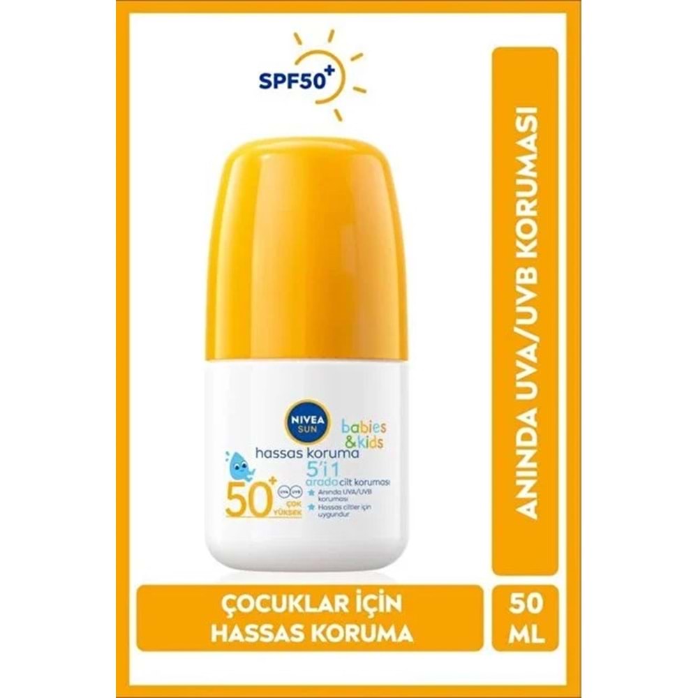 NIVEA SUN ROLL-ON HASSAS KORUMA BABIES KIDS 50 GKF 50 ML