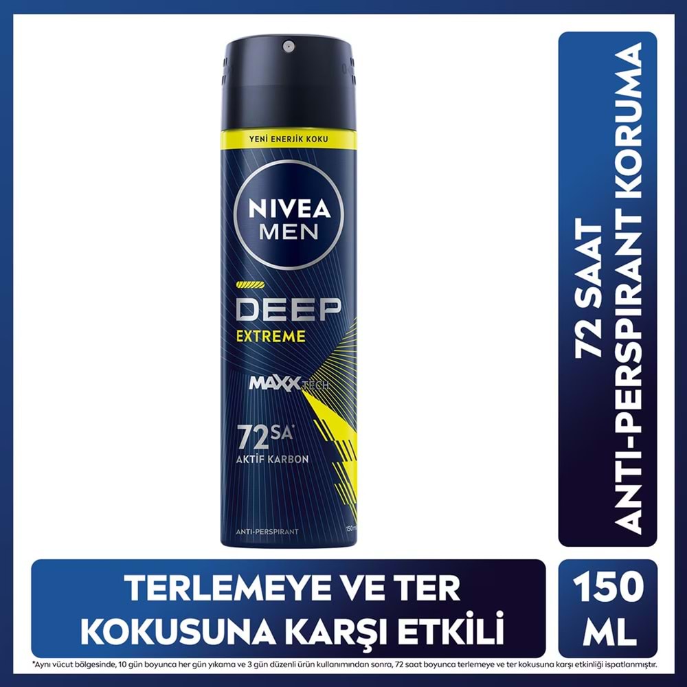 NIVEA MEN DEEP EXTREME DEODORANT 150 ML