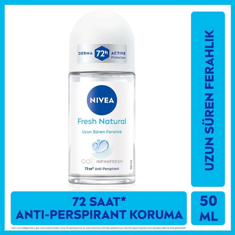NIVEA FRESH NATURAL KADIN ROLL-ON 50 ML