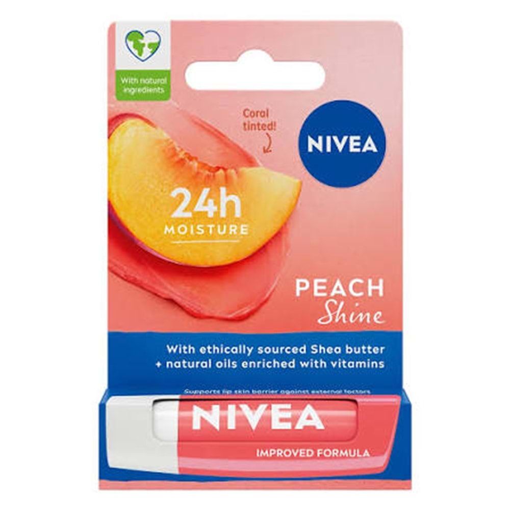 NIVEA ŞEFTALİ DUDAK KREMİ 4,8 G