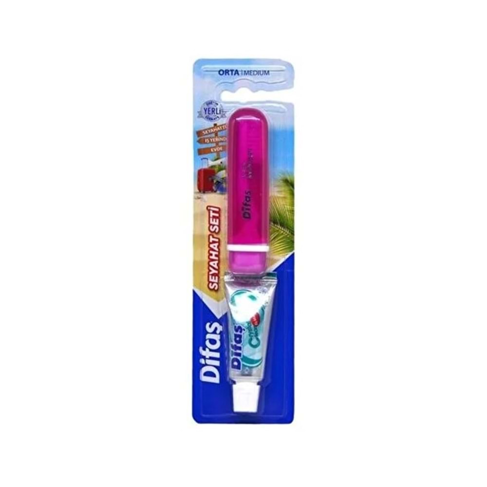 DİFAŞ SEYAHAT SETİ 15 ML MACUN+FIRÇA ORTA