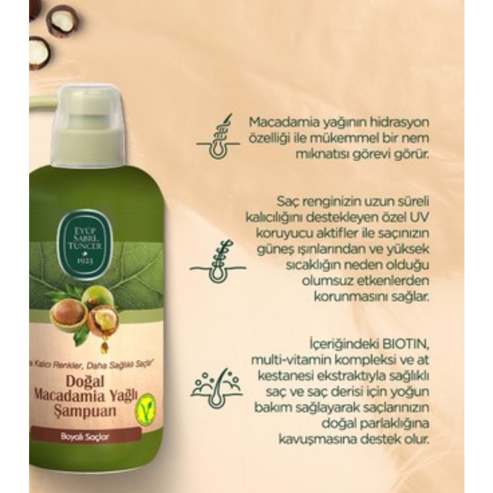 EST DOĞAL MACADAMIA YAĞLI ŞAMPUAN 600 ML