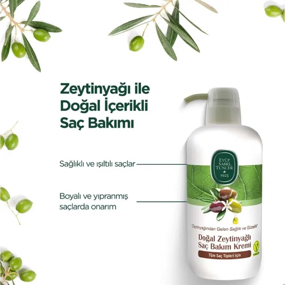 EST DOĞAL ZEYTİNYAĞLI SAÇ BAKIM KREMİ 600 ML
