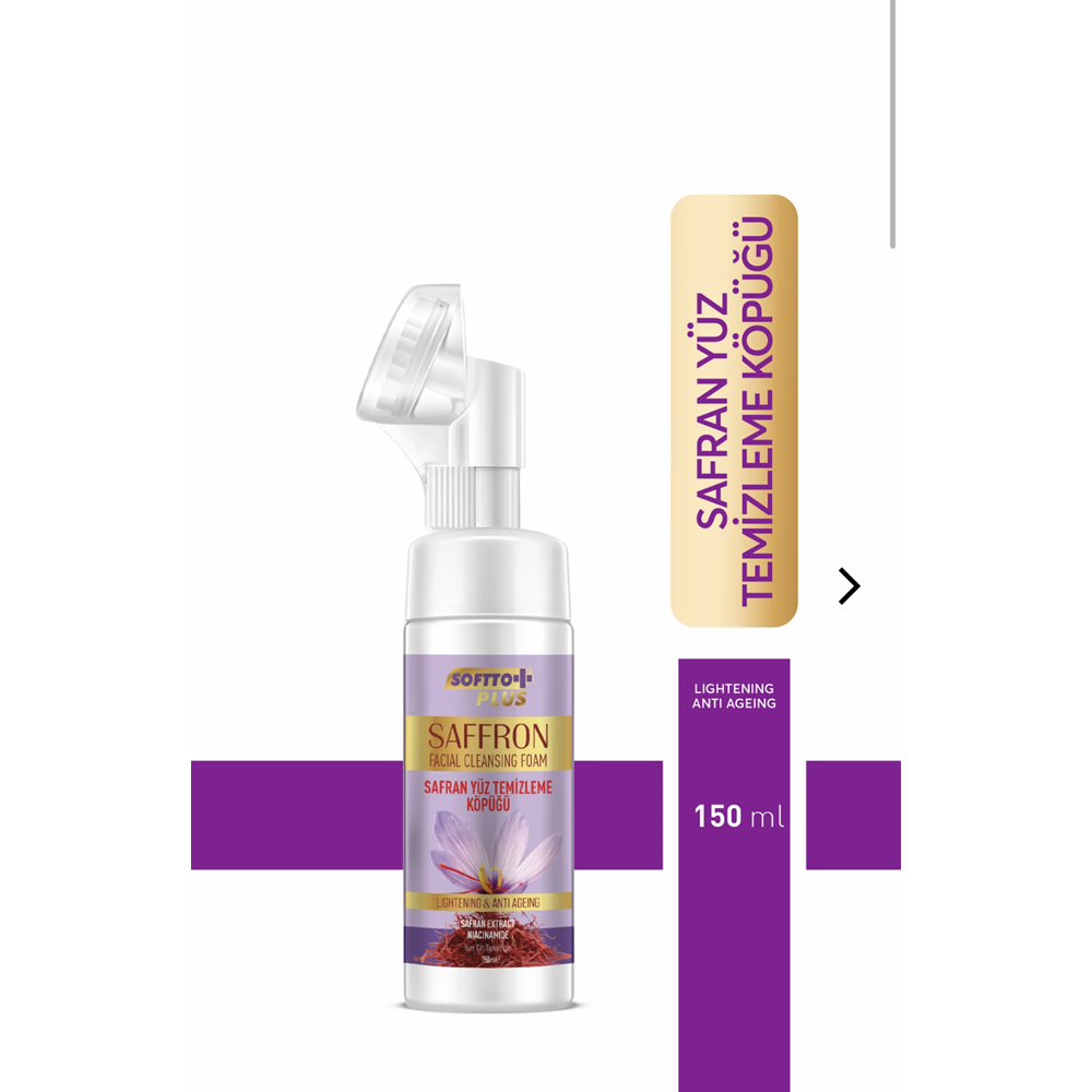 SOFTTO PLUS SAFRAN YÜZ TEMİZLEME KÖPÜĞÜ 150 ML