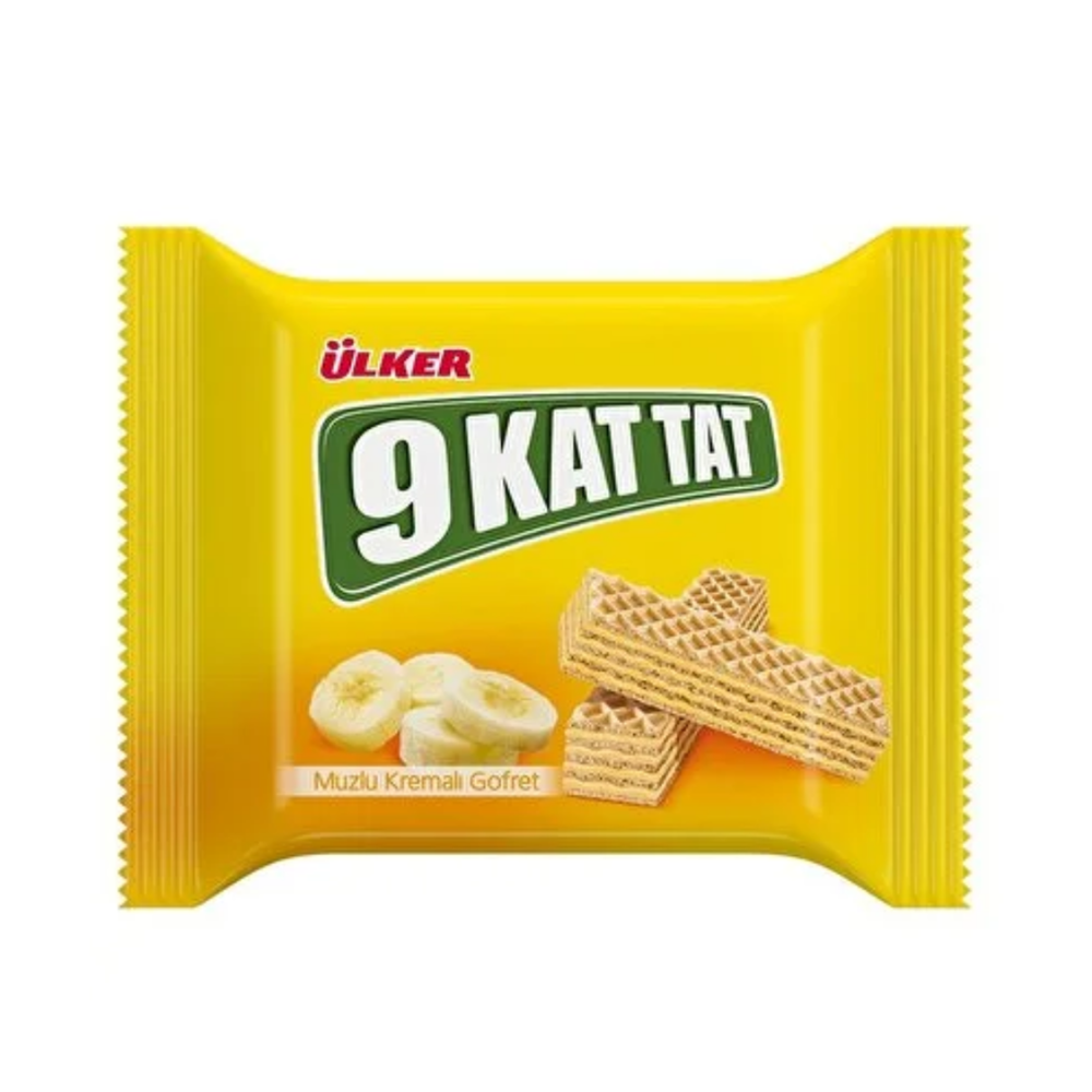 ÜLKER 9 KAT MUZLU KREMALI GOFRET 39G