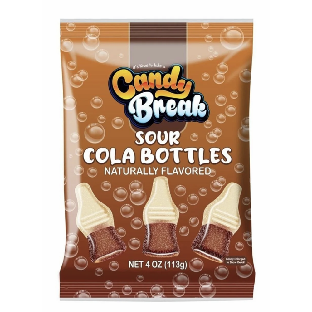 CANDY BREAK BOTTLES COLA 113G