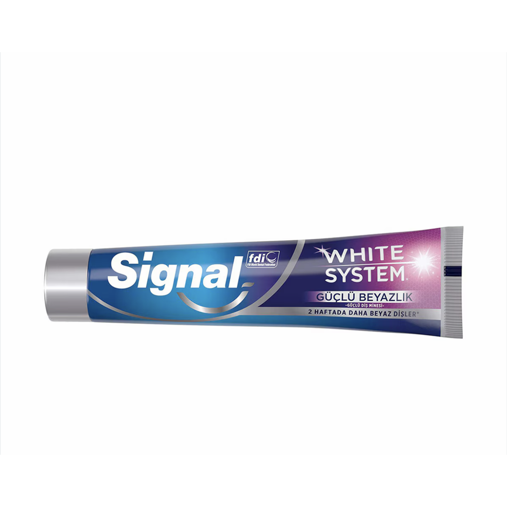 SİGNAL WHITE SYSTEM GÜÇLÜ BEYAZLIK DİŞ MACUNU 75 ML