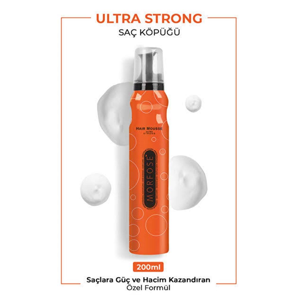 MORFOSE TURUNCU SAÇ KÖPÜĞÜ 200 ML