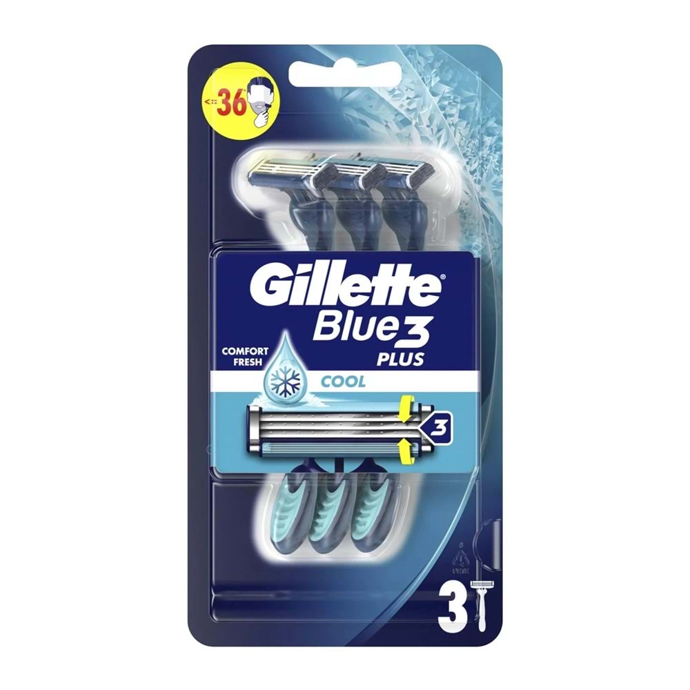 GİLLETTE BLUE 3 PLUS COOL 3LÜ