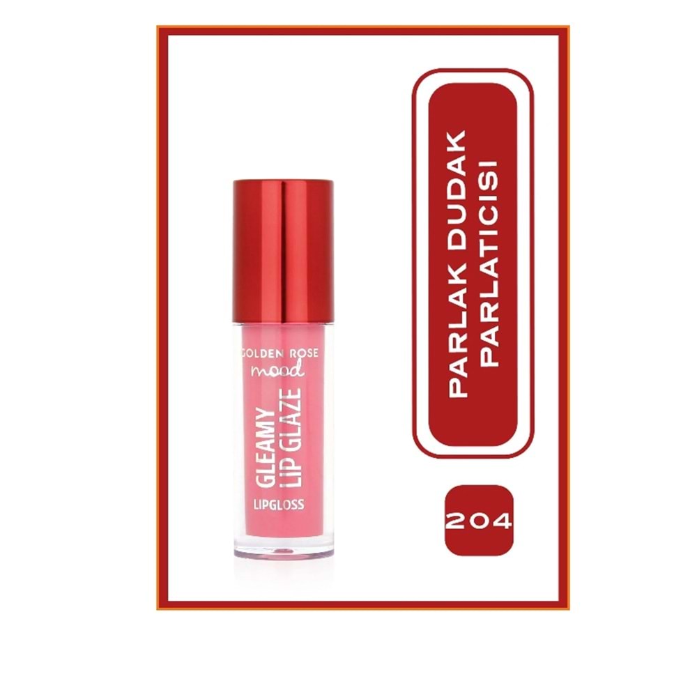 GR MOOD GLEAMY LIP GLAZE LIPGLOSS NO:204 BA.PINK