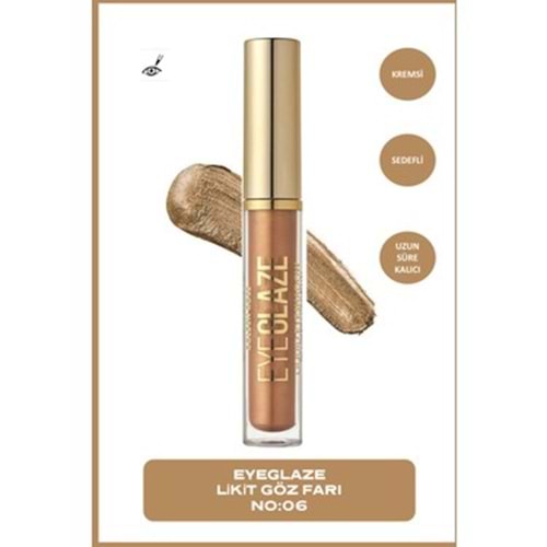GOLDEN ROSE EYE GLAZE LIQUID EYESHADOW 06 GOLD BRONZE