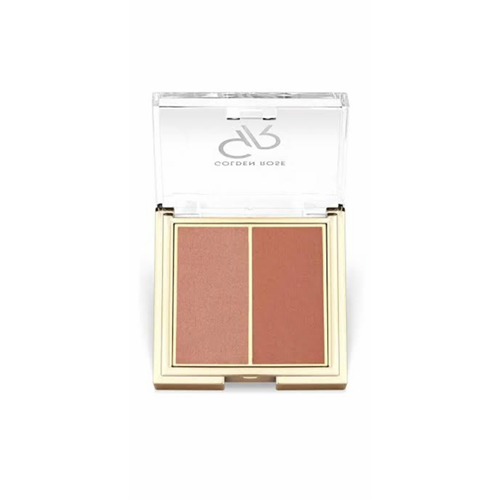 GOLDEN ROSE ICONIC BLUSH DUO 02 PEACHY CORAL