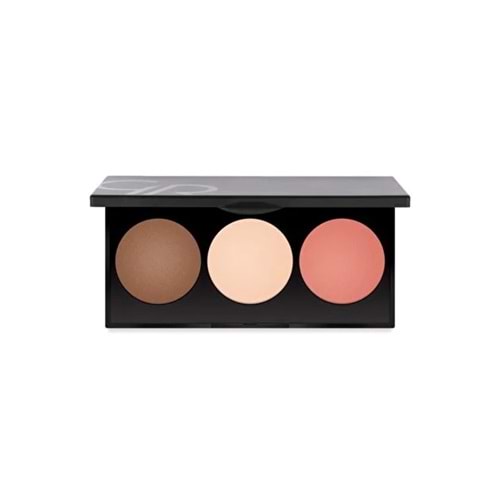 GOLDEN ROSE METALS SCULPTING PALETTE CONTOUR, HIGHLIGHTER, BLUSH