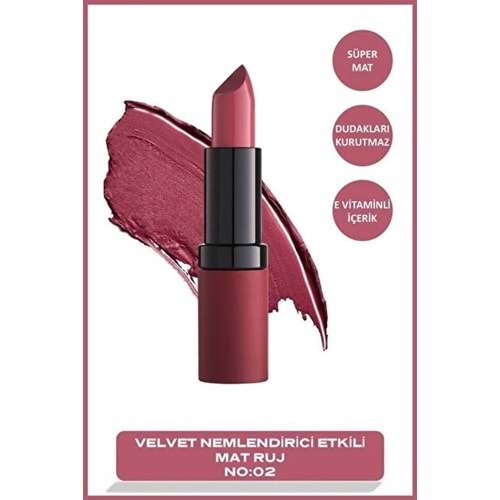 GOLDEN ROSE VELVET MATTE LIPSTICK 02