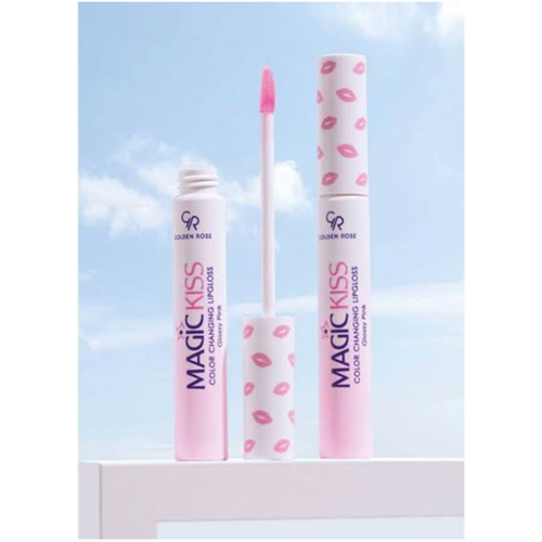 GOLDEN ROSE MAGIC KISS COLOR CHANGING LIPGLOSS GLOSSY PINK