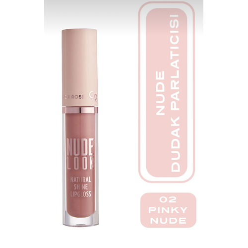 GOLDEN ROSE NUDE LOOK NATURAL SHINE LIPGLOSS 02 PINKY NUDE